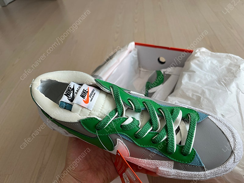 나이키 사카이 블레이저 로우 265 클래식그린 이미지