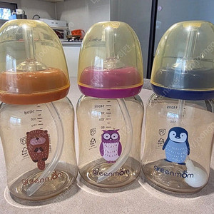 그린맘 빨대컵 3p