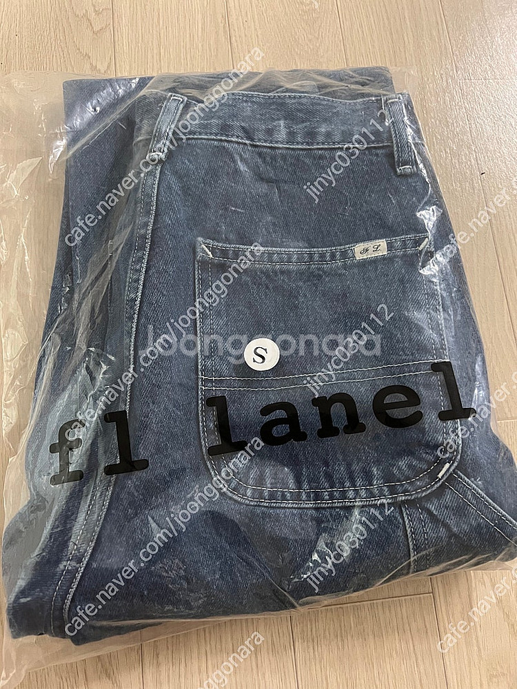 fllanel 플라넬 워크데님 카펜더데님 진청S사이즈 새상품 팝니다--4