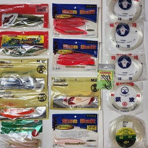 광어 우럭 다운샷용 웜, 훅 판매(택포)