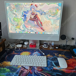아이맥 M4 10코어 CPU 10코어 GPU 16GB 램 256GB SSD 실버 판매합니다