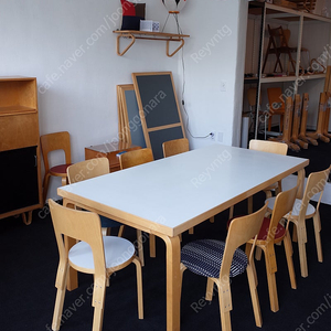 아르텍 대형 테이블 182 x 91 cm 알바알토 빈티지가구 artek