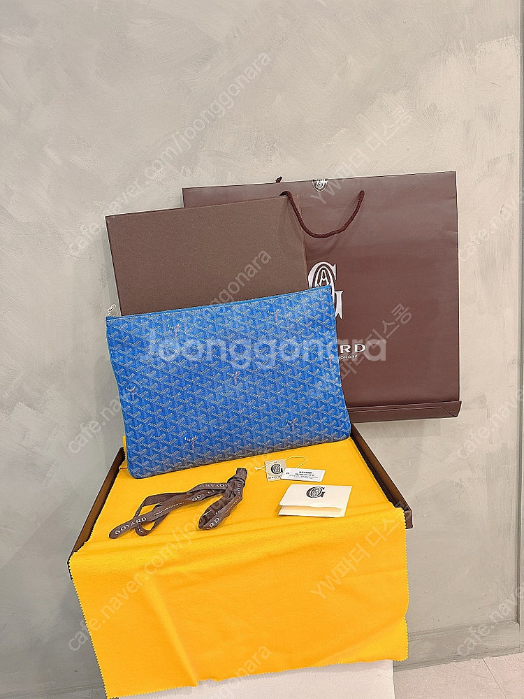 고야드 세나클러치 스페셜컬러 (블루) GM size (...--1