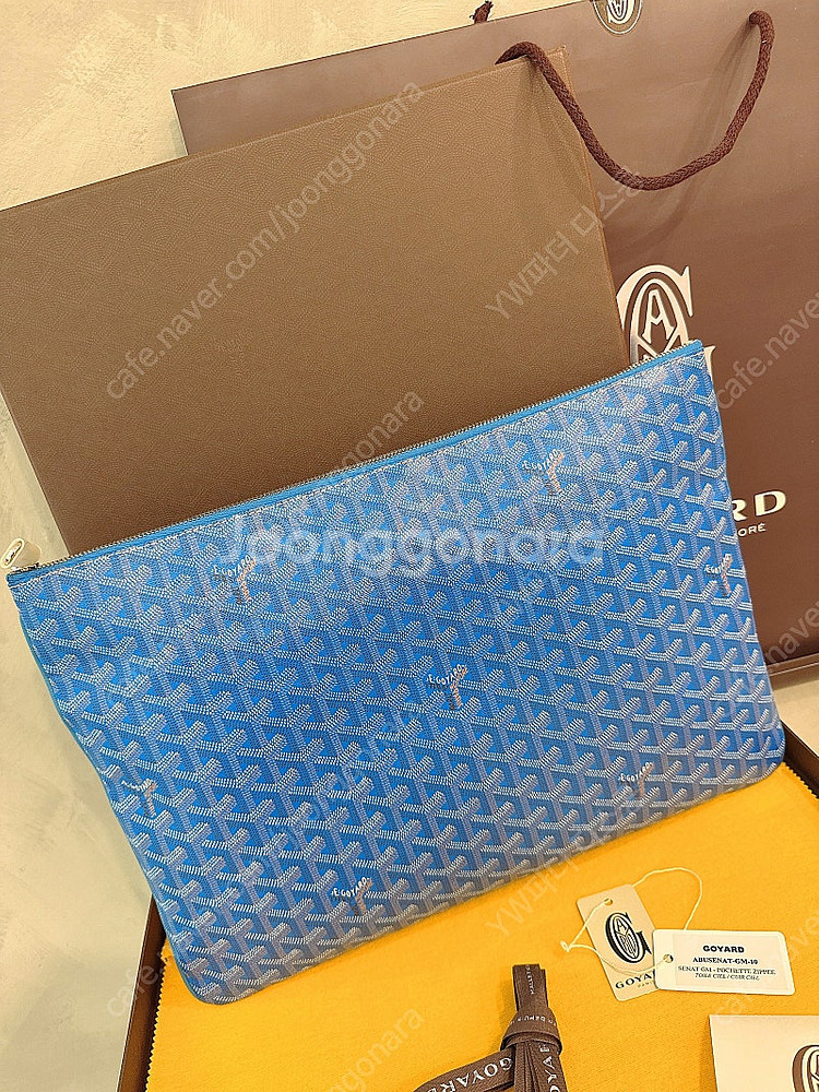 고야드 세나클러치 스페셜컬러 (블루) GM size (...--3
