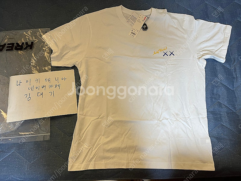 [2XL] 유니클로 UT x 카우스 x 워홀 UT 숏슬리브 그래픽 티셔츠 A 화이트 팝니다.--0