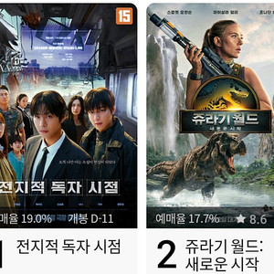 CGV 롯데시네마 메가박스 귀멸의칼날 좀비딸 전지적독자시점 쥬라기공원 F1더무비 노이즈 도라에몽 명탐정코난 등등 보실분