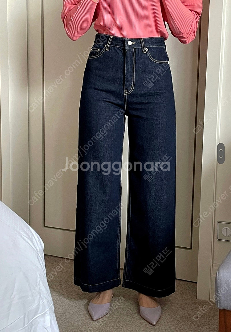 프레쉬라벨 하프앤넥 티셔츠(새상품)--0