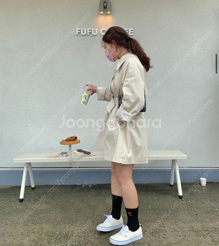 프레쉬라벨 하프앤넥 티셔츠(새상품)--7