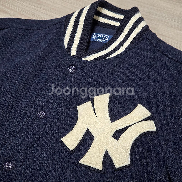 폴로 랄프로렌 x MLB 뉴욕양키스 21FW 울 바시티...--2