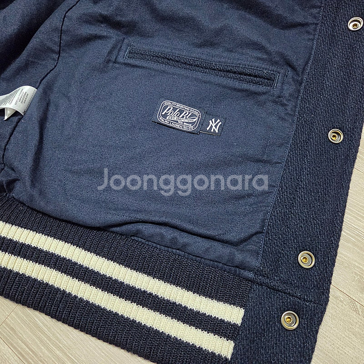 폴로 랄프로렌 x MLB 뉴욕양키스 21FW 울 바시티...--6