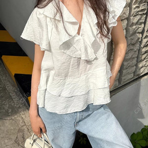 zara 자라 프릴 블라우스 새상품