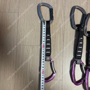 패츨 카라비너 퀵드로(퀵드로우) 세트 17cm (12개)