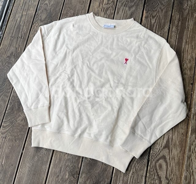 아미 베이지 라떼 맨투맨 105/ XL--0