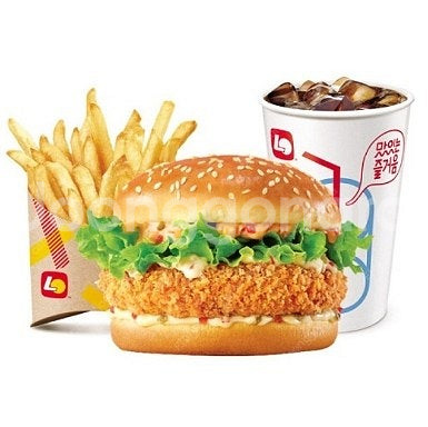 롯데리아 클래식치즈 새우버거 오징어얼라이브 불고기베이컨...--0