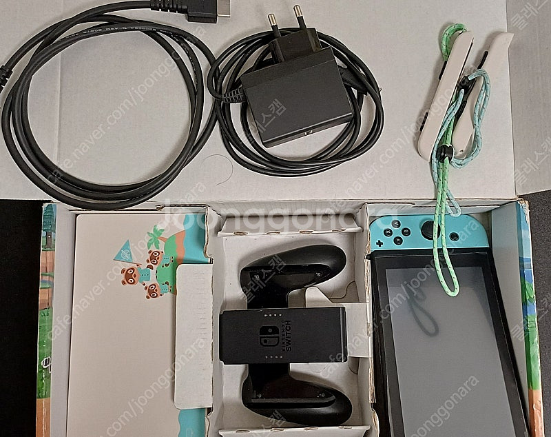 (게임칩없음)닌텐도 스위치 동숲에디션 + 링피트--1