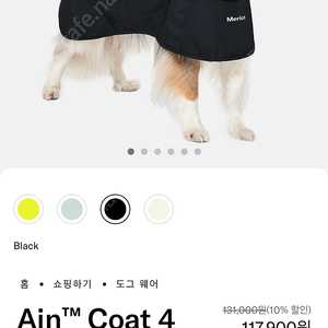 멀로 아인 코트4 강아지 우비 레인코트