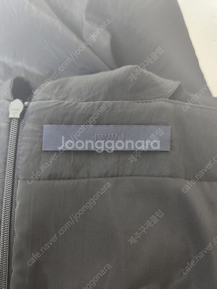 준지 브이넥 오픈 사이드 드레스 블랙(S)--8