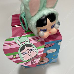 팝마트 크라이베이비 파워퍼프걸 토끼 버니 버터컵 키링