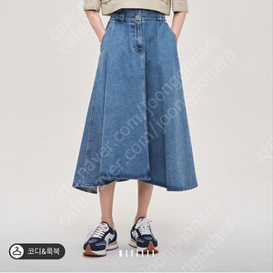 (가격내려요)))언밸런스 데님 스거트55