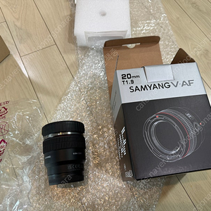 삼양 SAMYANG V-AF 20mm T1.9 소니 FE 시네렌즈 (ND필터 장착가능)