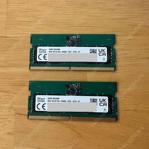 SK하이닉스 DDR5 8GB X 2개(16GB) 메모리(램) 노트북용 팝니다.