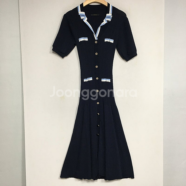 더아이잗 골지 반팔 니트 원피스 F / 랑방 마인 오브제 타임 럭키슈에뜨 산드로 마쥬 오르 시에 시스템--0