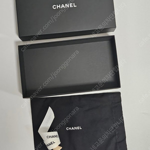 샤넬 미니백 박스와 더스트백, 리본끈