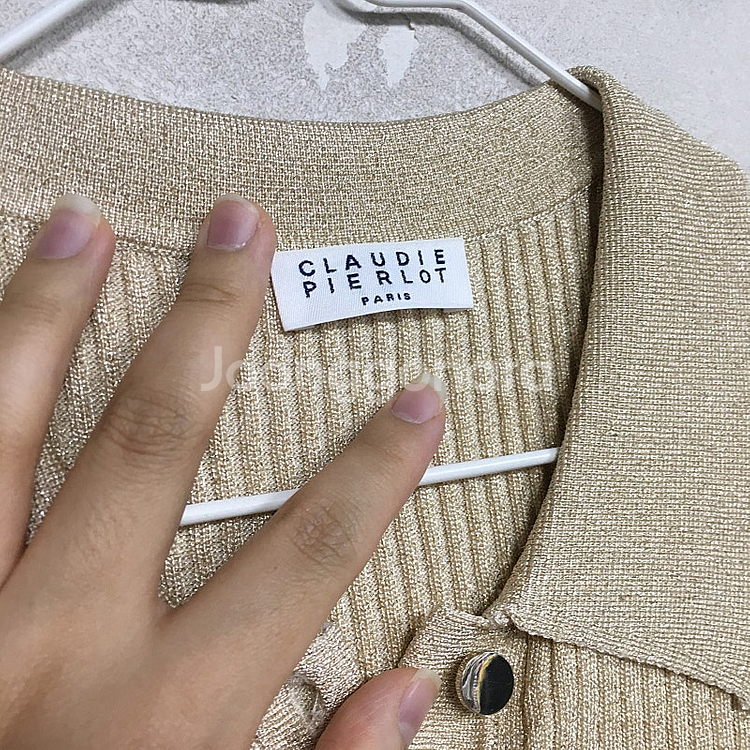 끌로디피에로 글리터 PK 반팔 니트 1 / 랑방 마인 오브제 타임 럭키슈에뜨 산드로 마쥬 오르 시에 시스템--1