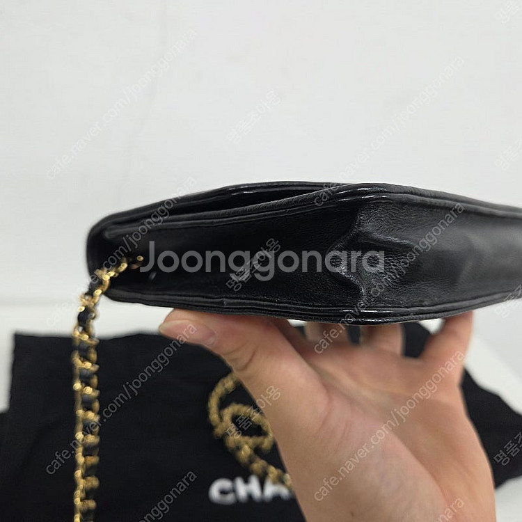 샤넬 타임리스 woc 캐비어 금장 체인백 블랙 크로스백...--4
