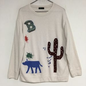 22 베네통 선인장 자수 니트 크림 / 랑방 마인 오브제 타임 럭키슈에뜨 산드로 마쥬 오르 시에 시스템