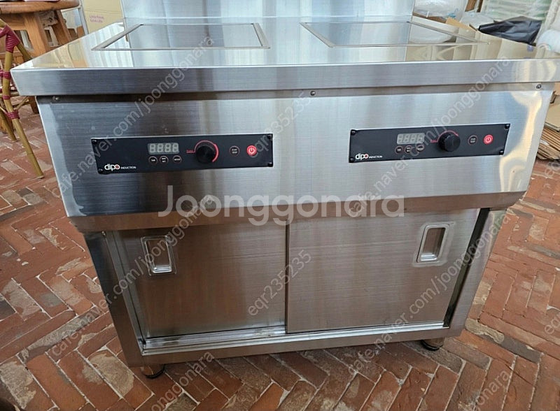 디포인덕션 2구 스텐레스 조리대--1
