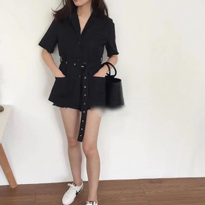 린넨 벨트 스트랩 셔츠 자켓