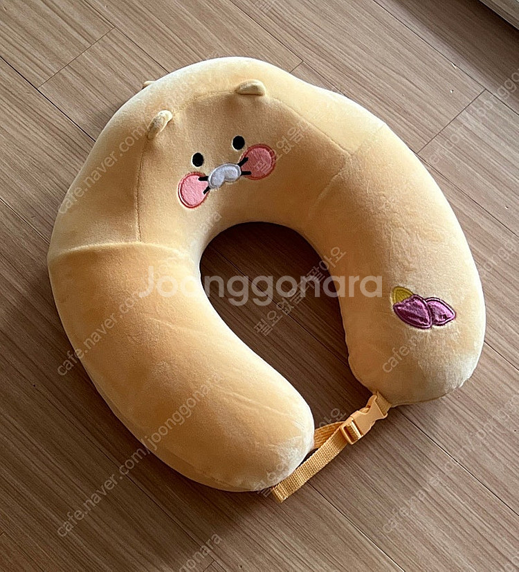 카카오프렌즈 춘식이 메모리폼 여행용 목베개--2