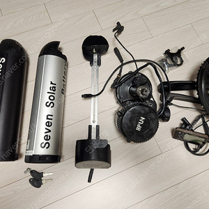 500w 미드모터+배터리+계기판 및 스로틀 등 전기자전거 개조 용품 풀세트
