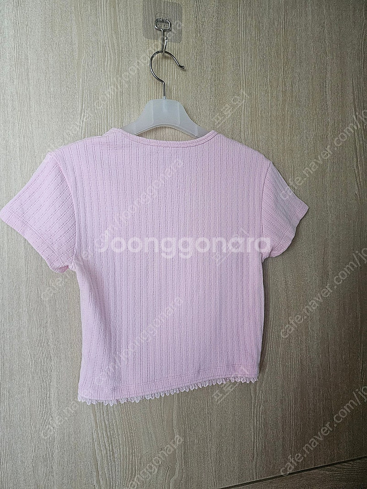 매니모어멍 가디건 반팔 (핑크 S )--4