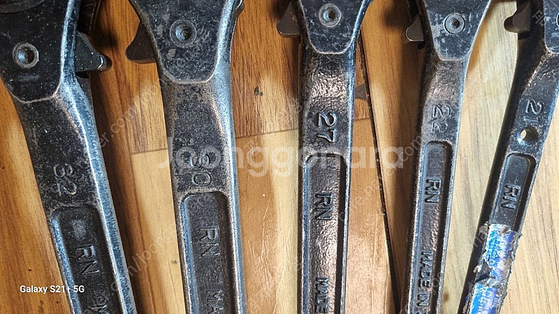 일본산 슈퍼 라쳇 렌치 32부터 17까지 총 5개--4