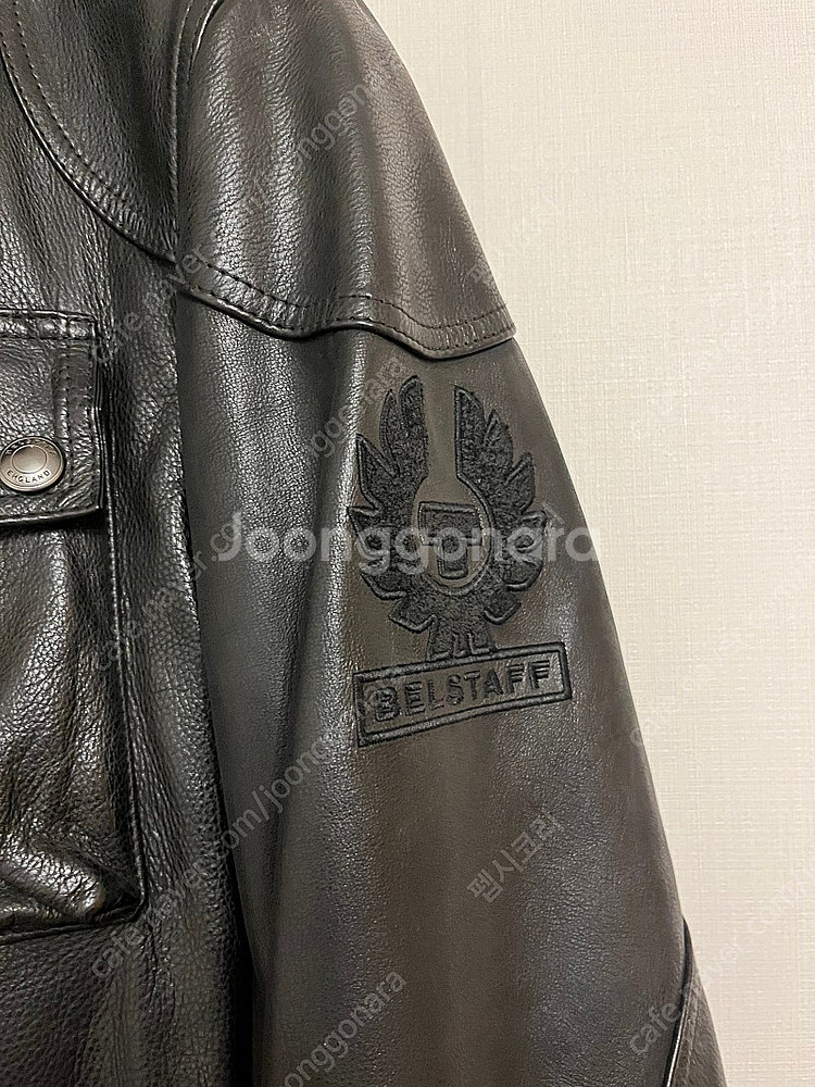 벨스타프 트라이얼마스터 모터사이클 레더자켓 엔틱블랙 빅...--1