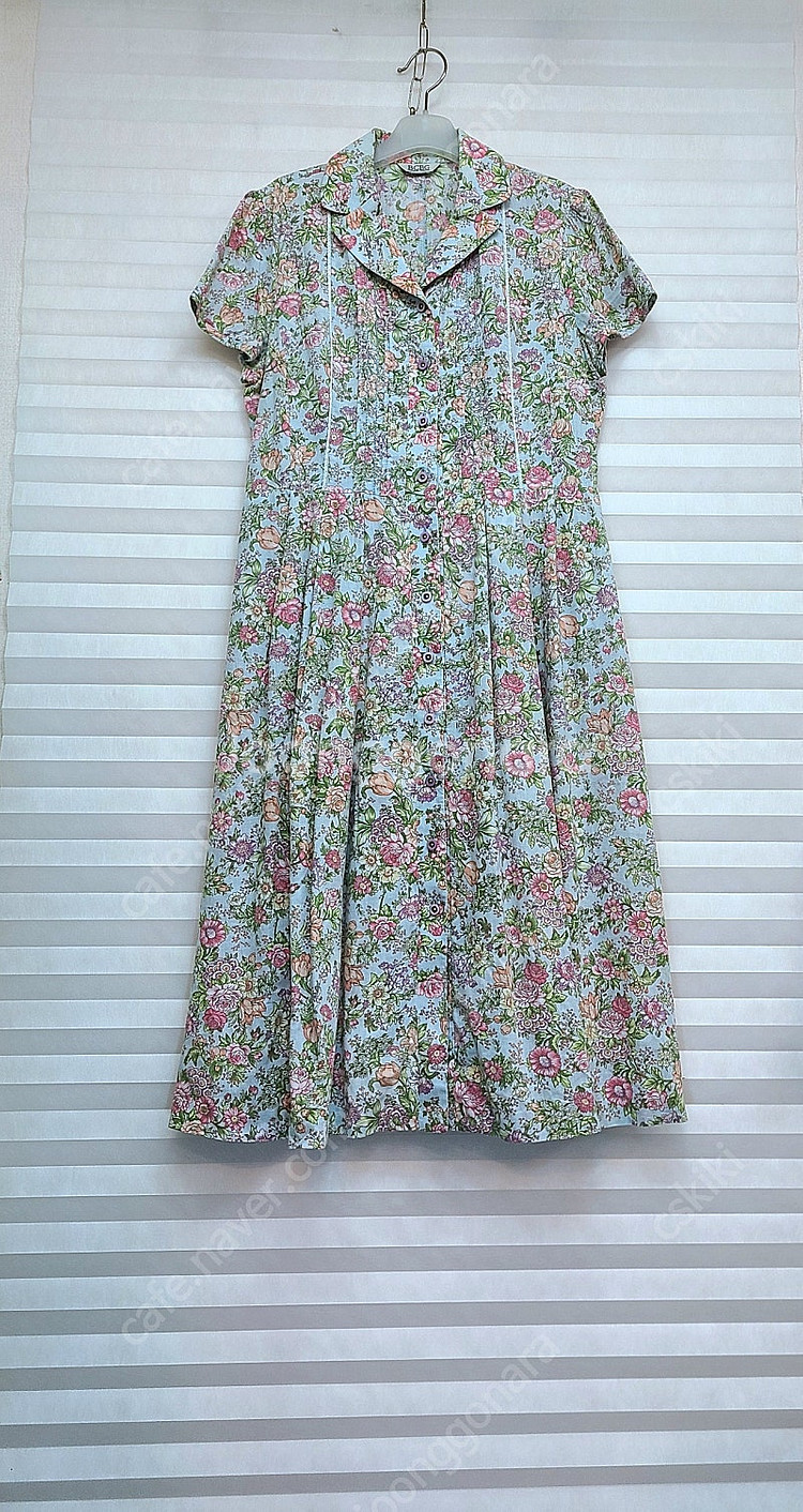 bcbg> 플로럴 프린트 면 롱원피스--0