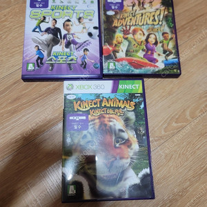 xbox360 키넥트게임 한글판 판매 (키넥트스포츠 + 키넥트 애니멀즈 + 키넥트 어드벤처)