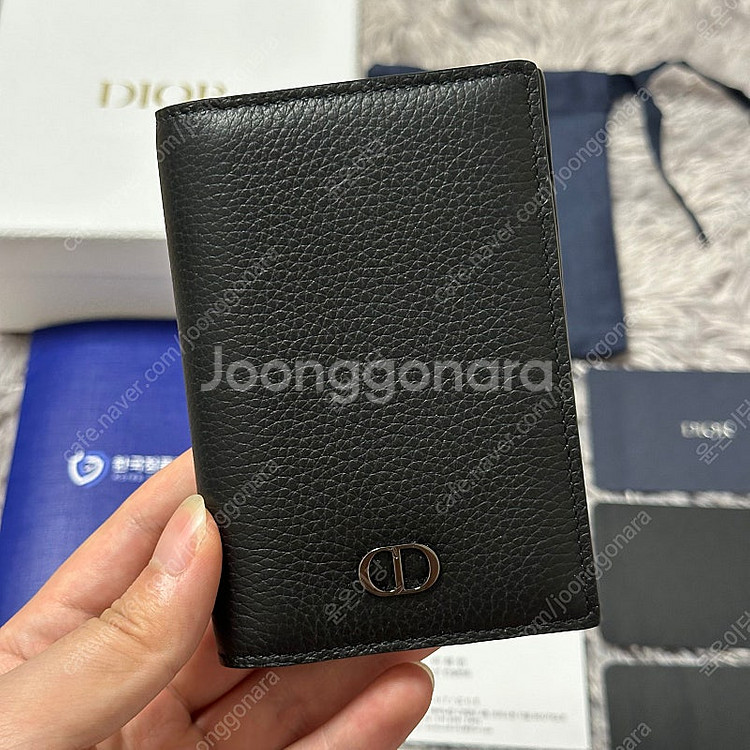 [풀구성] 디올 CD 아이콘 오거나이저 카드지갑 블랙--0