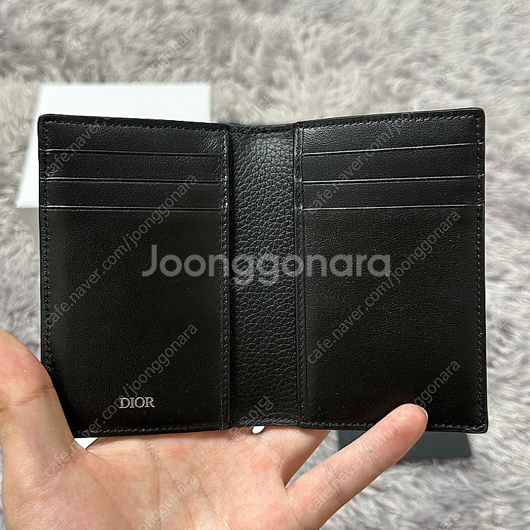 [풀구성] 디올 CD 아이콘 오거나이저 카드지갑 블랙--3