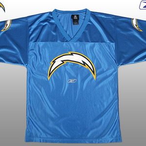 NFL LA Chargers 풋볼져지 M(100) 정품Reebok Made in Korea (무료배송)/희귀소장품