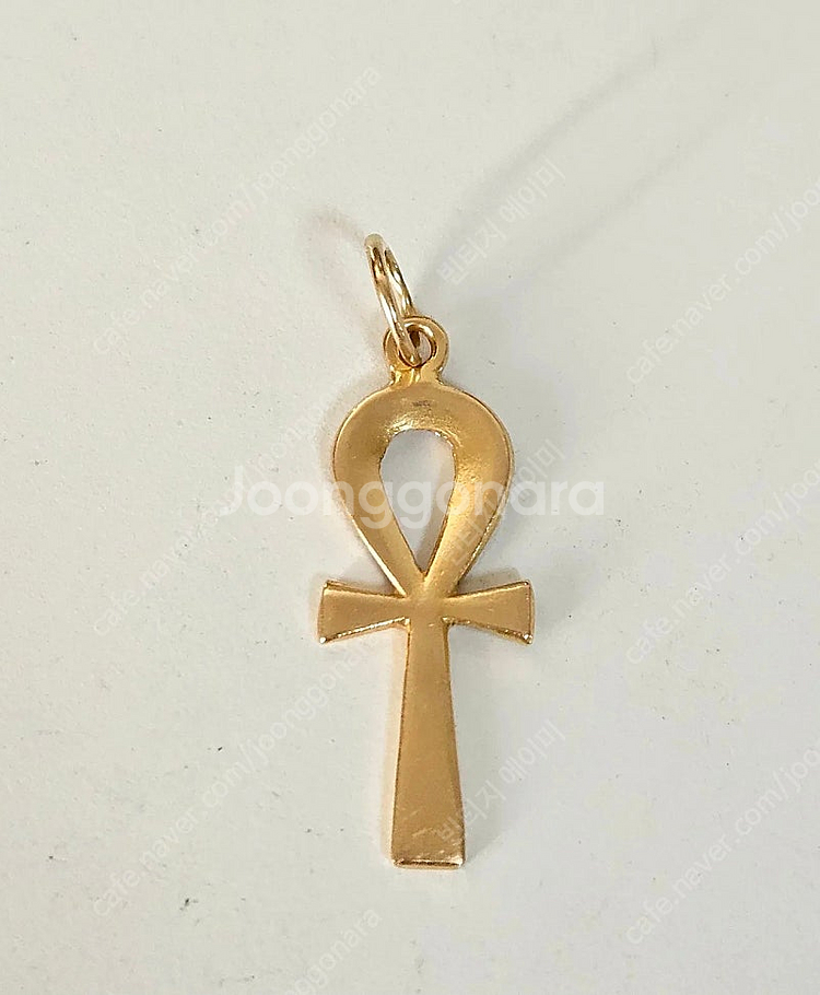 프랑스 18k 빈티지 고대십자가 펜던트--0