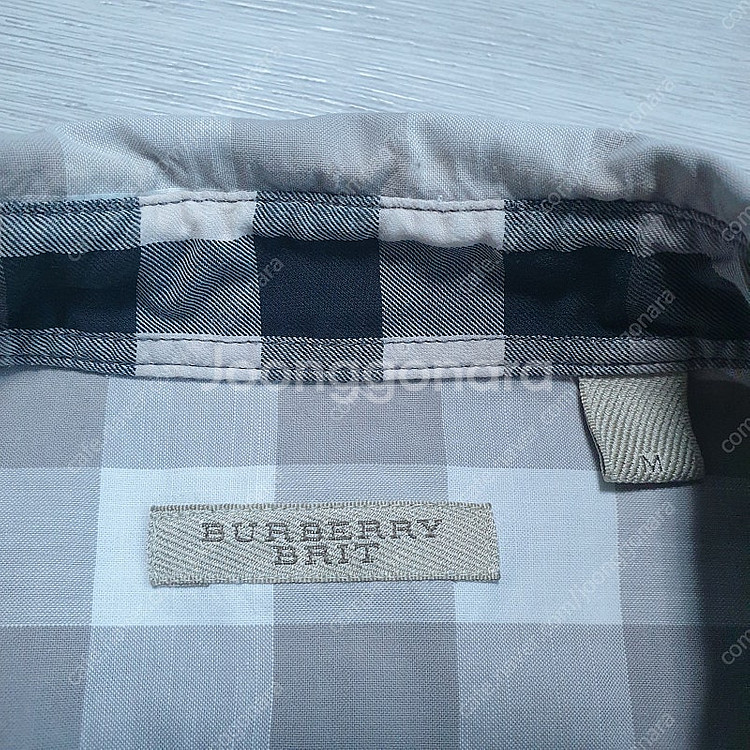 버버리 브릿 체크패턴 반팔 캐주얼 셔츠 M사이즈--3