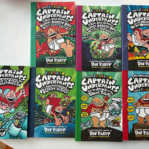 원서 Captain Underpants 캡틴언더팬츠 풀컬러 시리즈 총 7권
