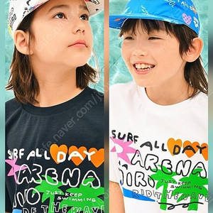 히로X아레나 드로잉티(130)+드로잉캡(화이트)