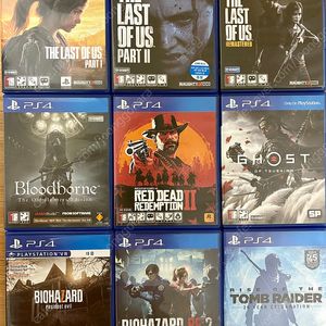 PS4/플스4/PS5/플스5 레데리2, 라오어2, 언차티드4, 컬렉션, 진격의 거인, 잇 테이크 투, 철권7, PES2020, 호그와트 레거시, 쉐도우 오브 워, 앤썸, 데스티니2