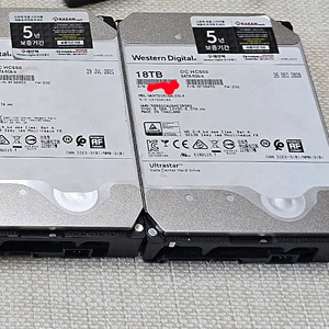 WD 기업용 하드 울트라스타 HC550 18TB 보증기간 잔존 2개