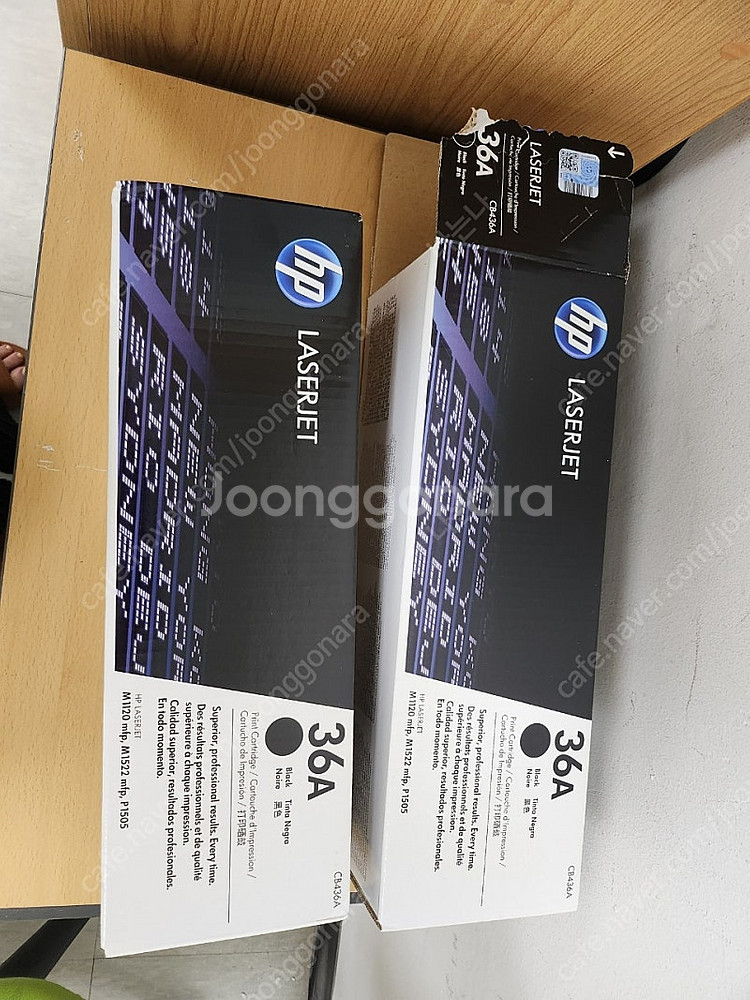 HP 정품 36A cb436a 프린터 토너 새상품--1