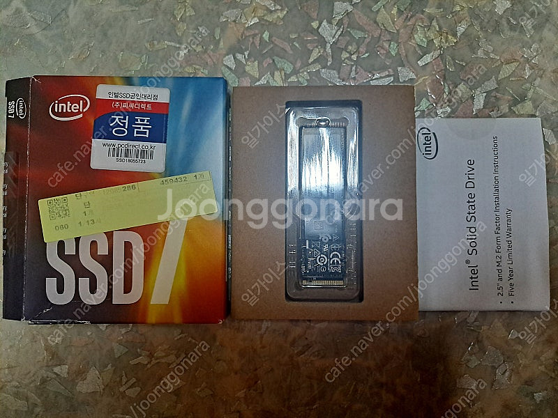 ssd 인텔 760p m.2 nvme 256g 팝니다--0